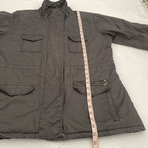 Horny Toad Flannel Lined Utility Jacket Coat Women’s Large Organic Cotton - Picture 16 of 16
